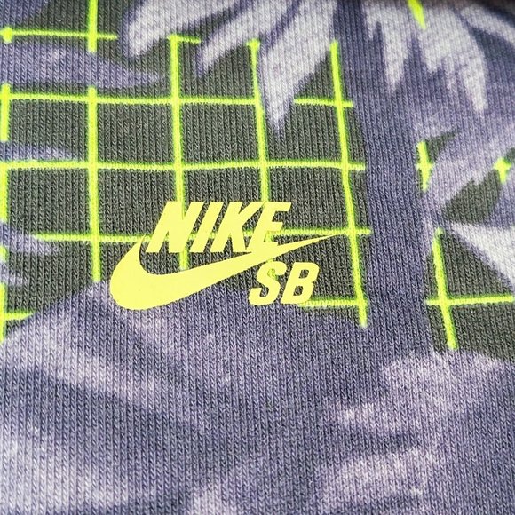 Nike SB Paradise Hoodie Men's Skateboarding Fleece Printed Floral DD0370-010 - Picture 5 of 8